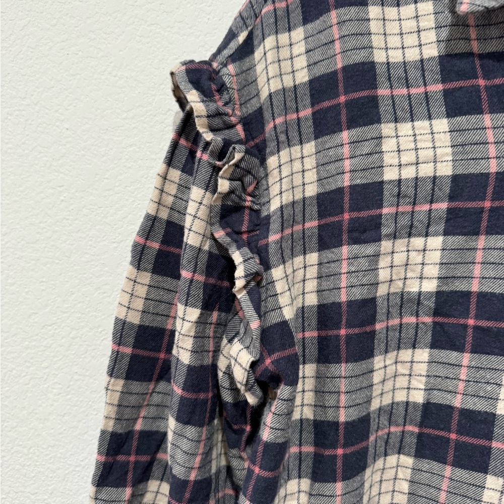 Rails Willow Ruffle Sleeve Flannel Button Up Shir… - image 7